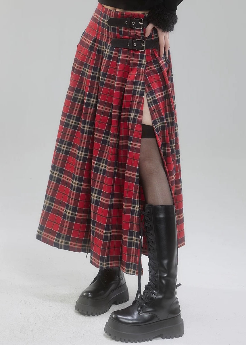 plaid long skirt / LG1192 – EU4RIA