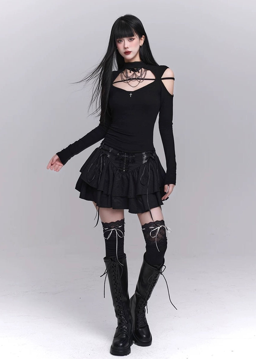 ゴシック　スカート GOTHIC CUT OUT MINI SET – EU4RIA