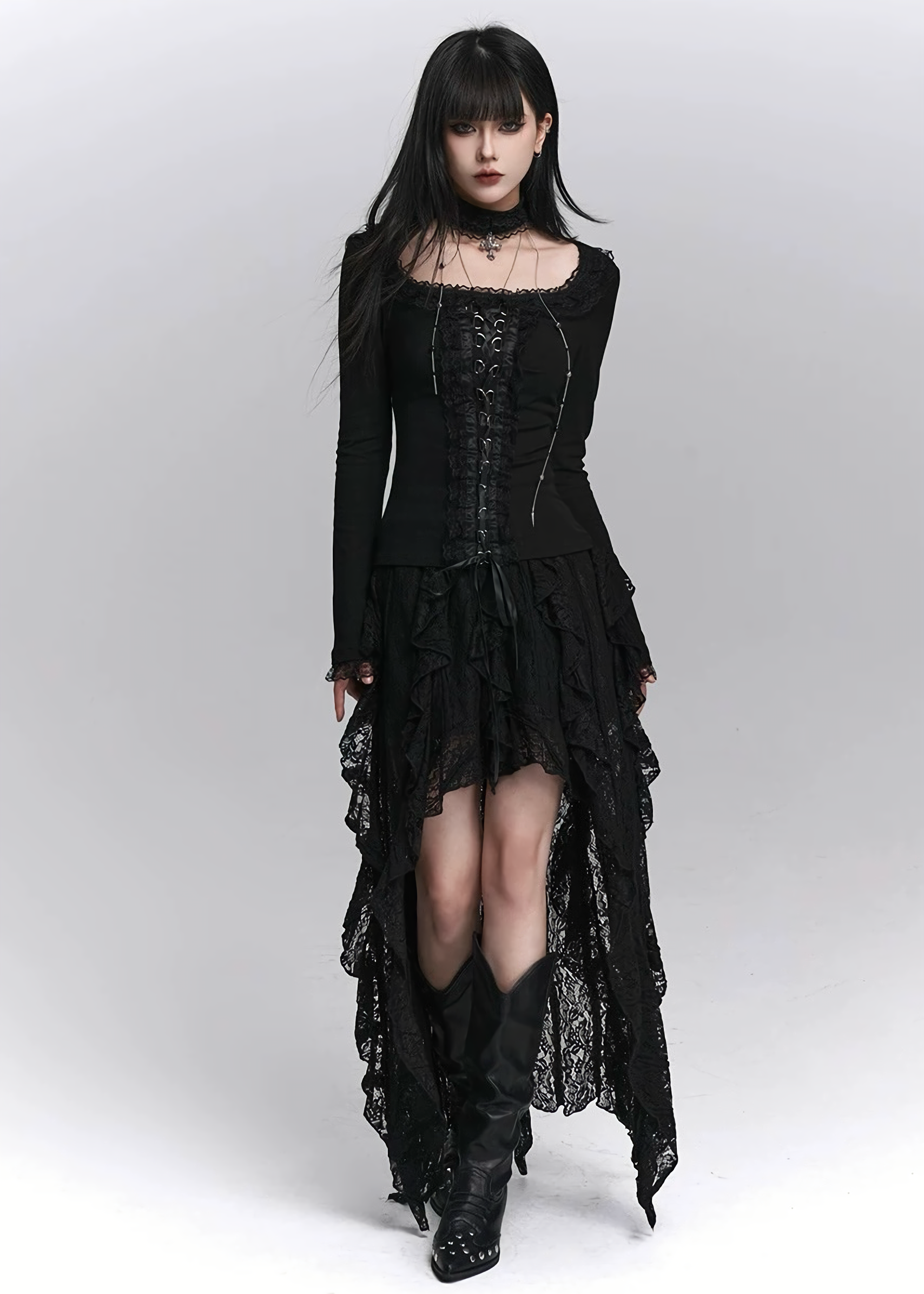 Gothicチュールトップス Gothicチュールトップス ブラック Mサイズ