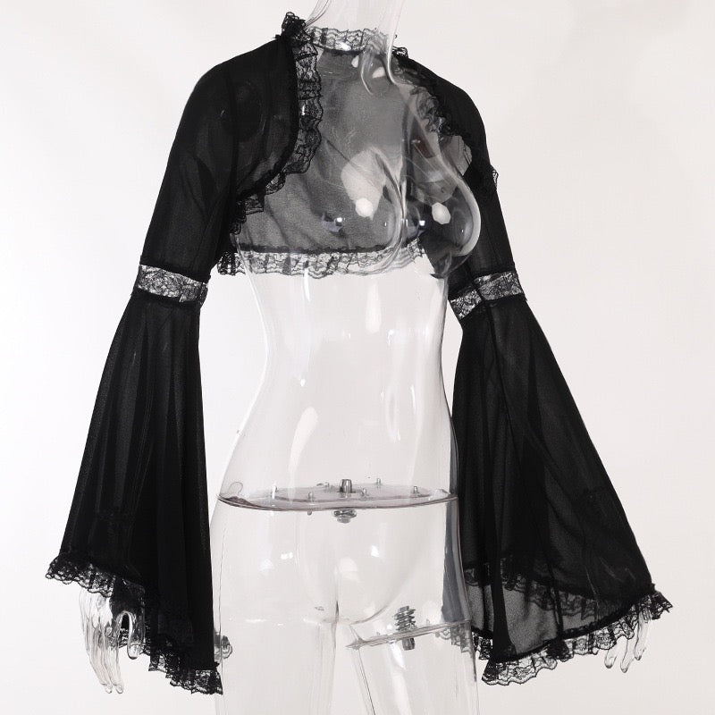 GOTHIC CROSS STRAP LONG DRESS / LG1557