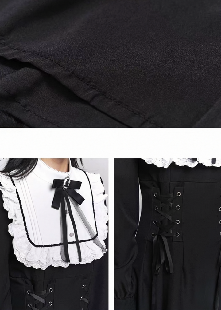 GOTHIC MAID LONG DRESS / LG1485