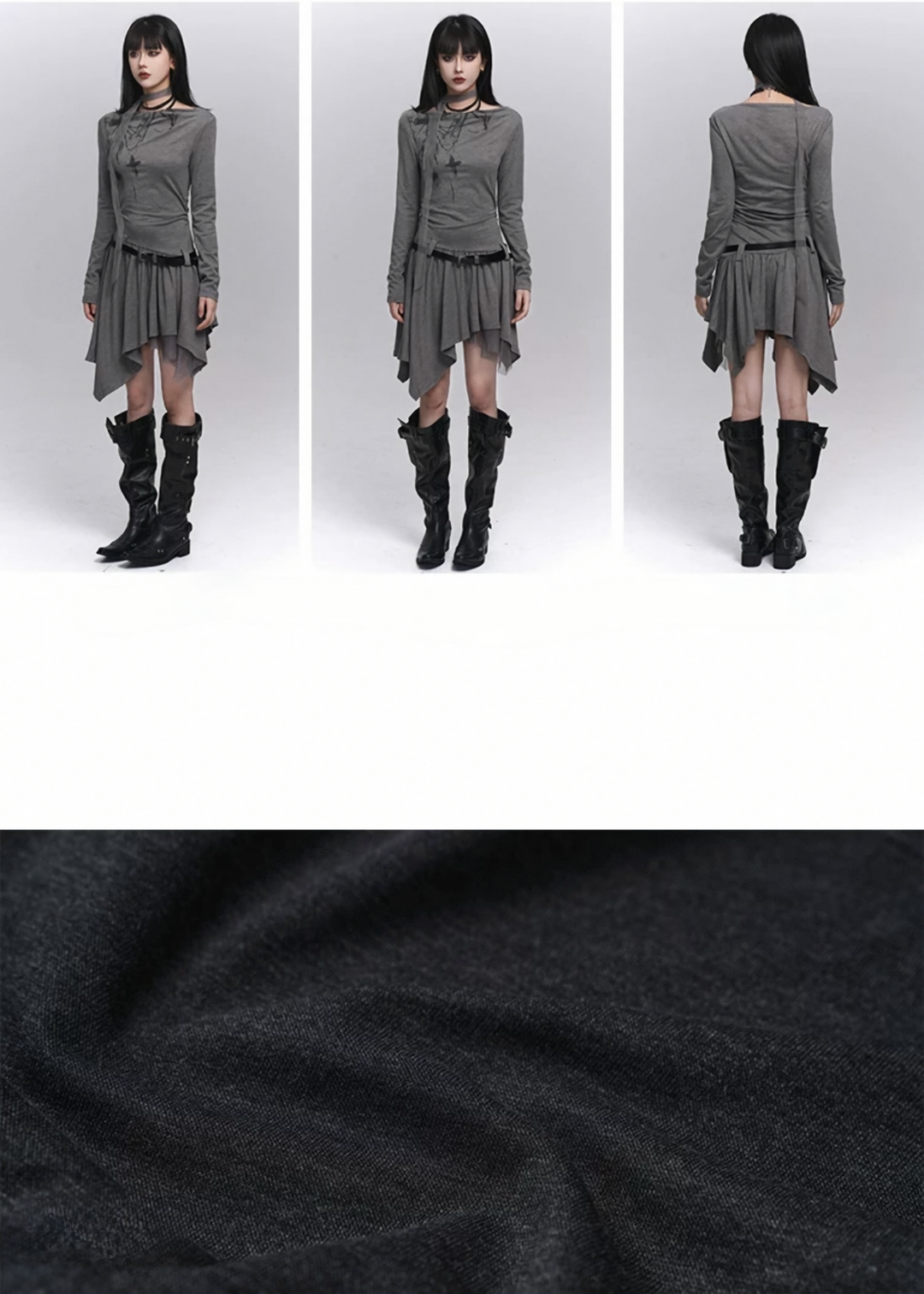 ASYMMETRIC WHISPER DRESS / LG1436