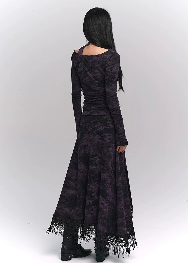 [Same-day delivery] gothic purple dress / LG1175