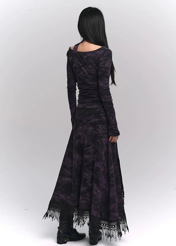 【당일 배송】gothic purple dress / LG1175