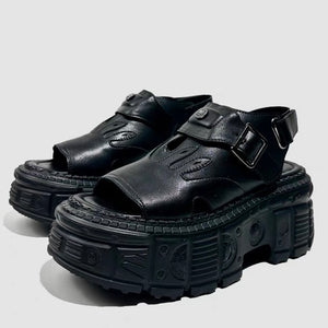DARK Flame Platform Sandals / V1179