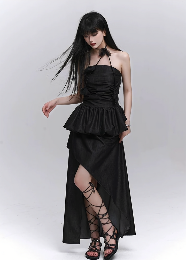 Asymmetrical peplum setup/lg1274_e4r