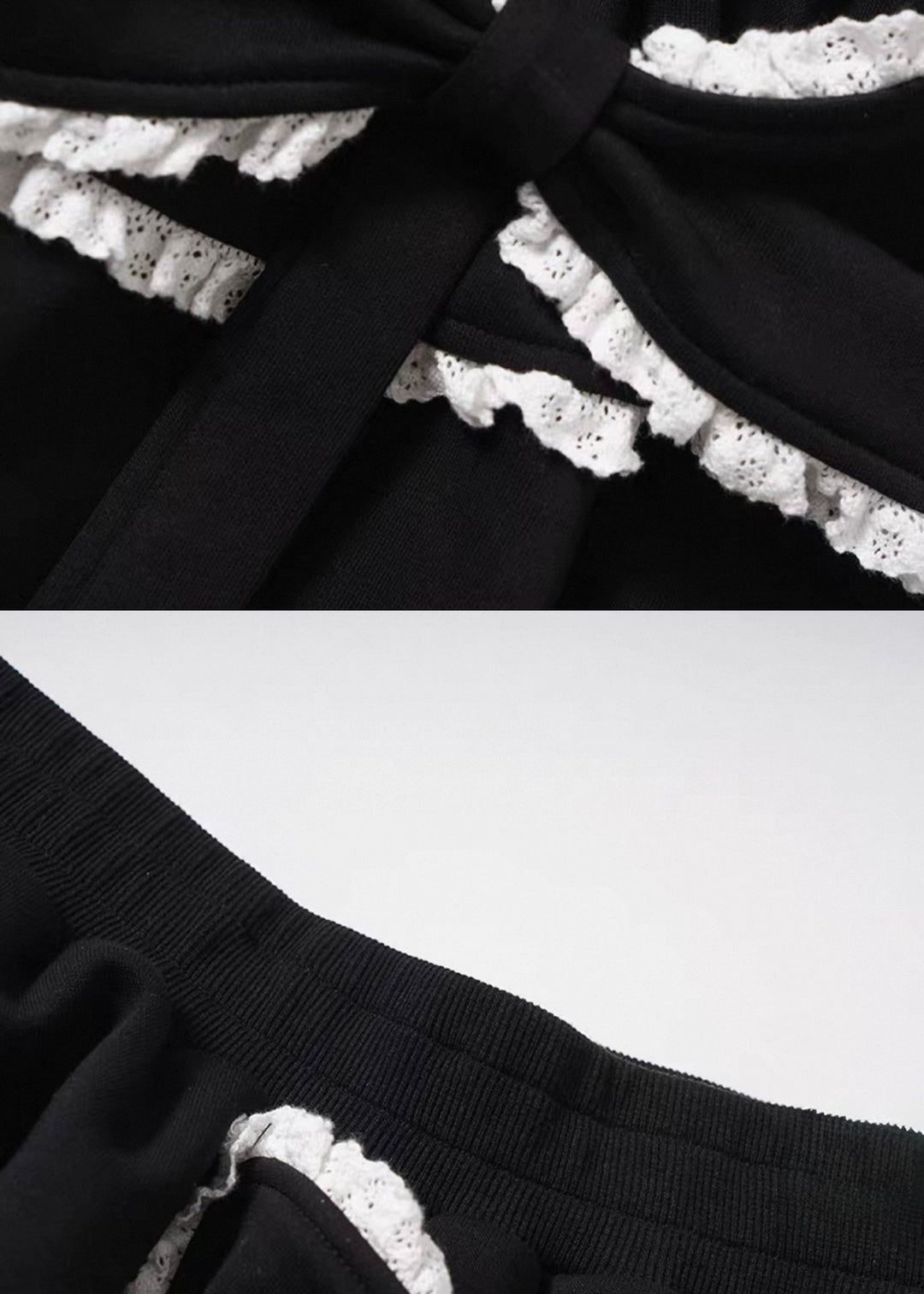 LACE TRIM TIERED SKIRT / LG1492