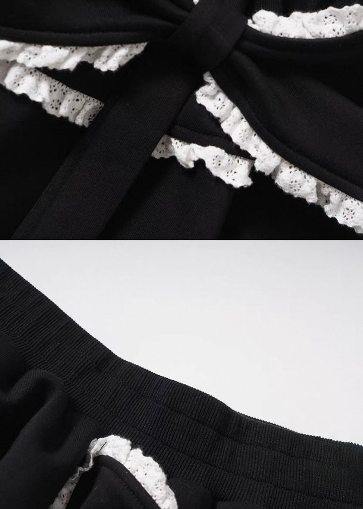 LACE TRIM TIERED SKIRT / LG1492