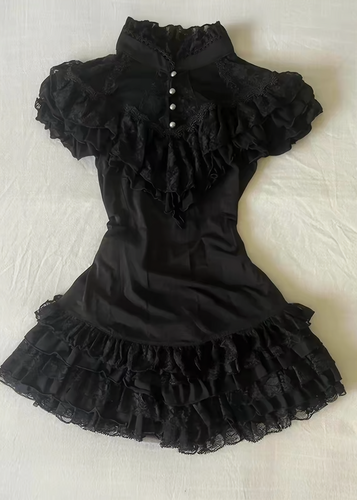 GOTHIC FRILL LACE SETUP / LG1644