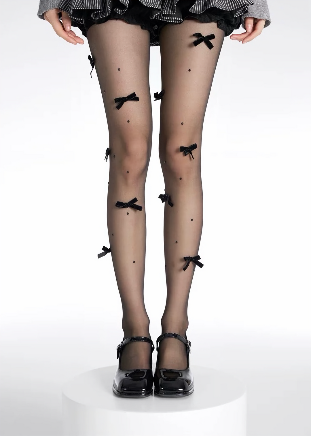 RIBBON SHEER TIGHTS / A1154