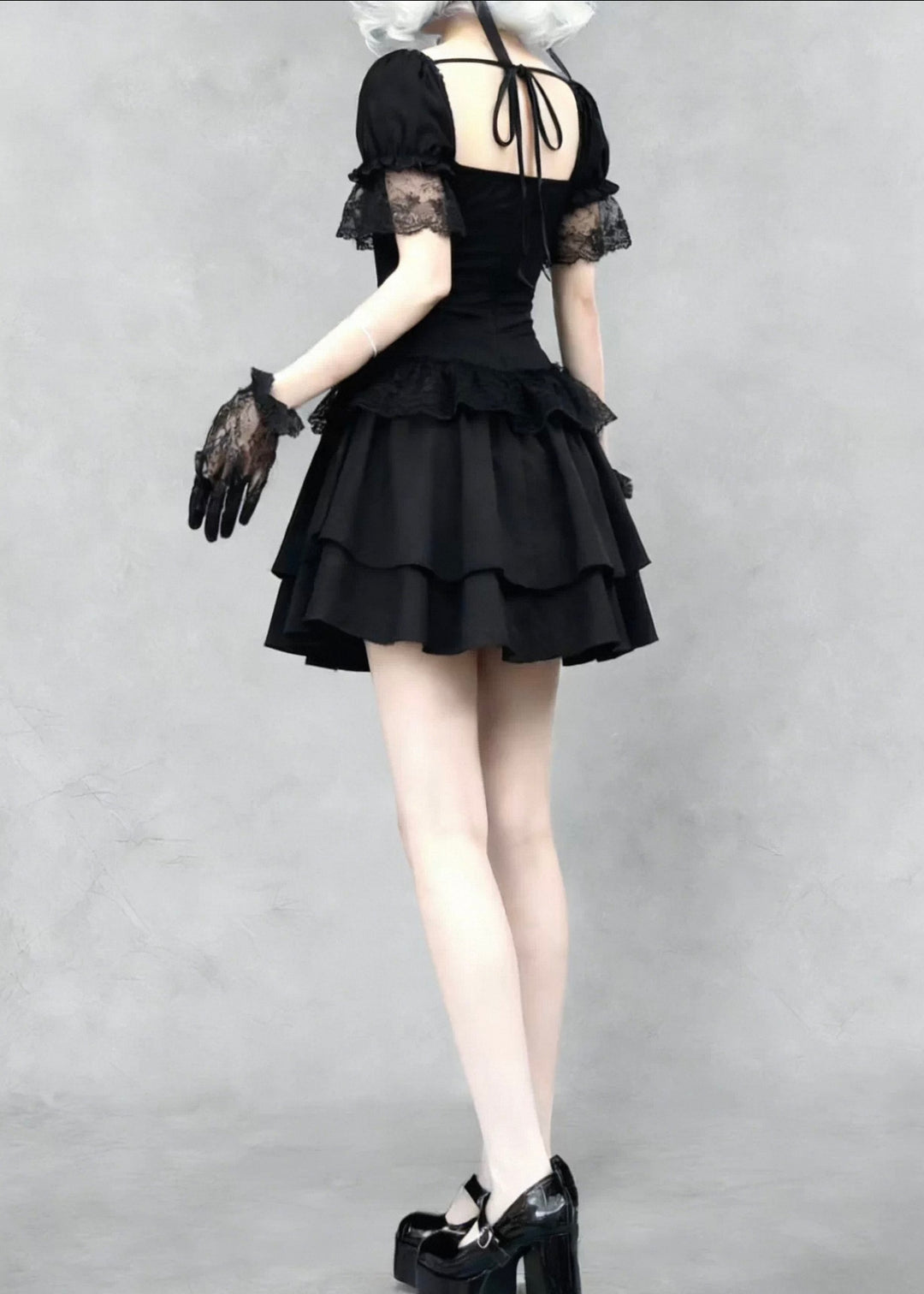 GOTHIC CORSET LACE MINI DRESS / LG1558