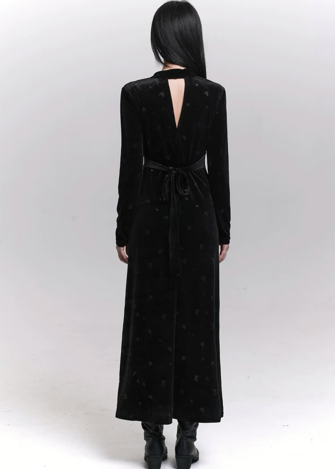 NOIR VEIL LONG DRESS / LG1463