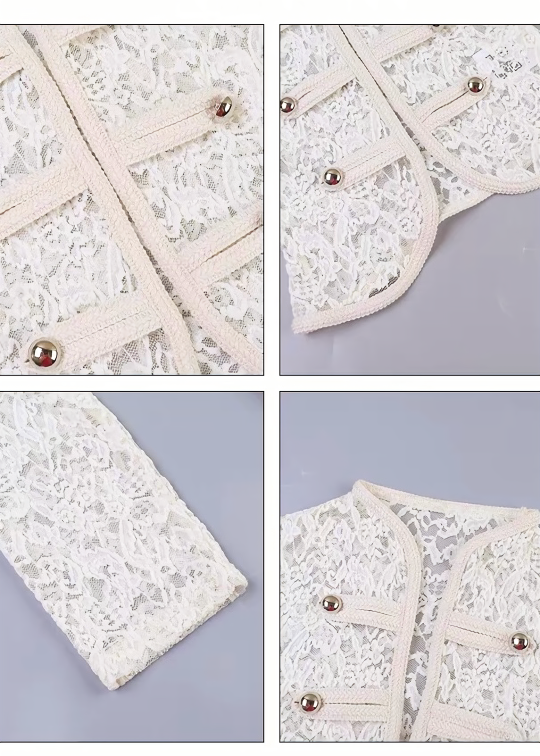 GOTHIC LACE BUTTON SHORT JACKET / LG1670