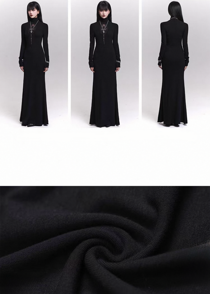 NOCTURNE CROSS LONG DRESS / LG1462_e4r