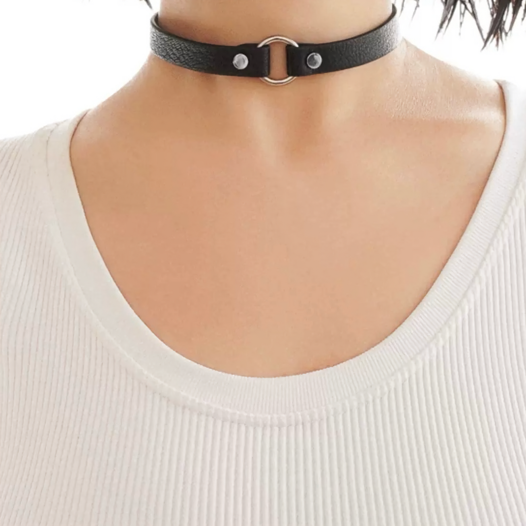 black o-ring choker / a1104