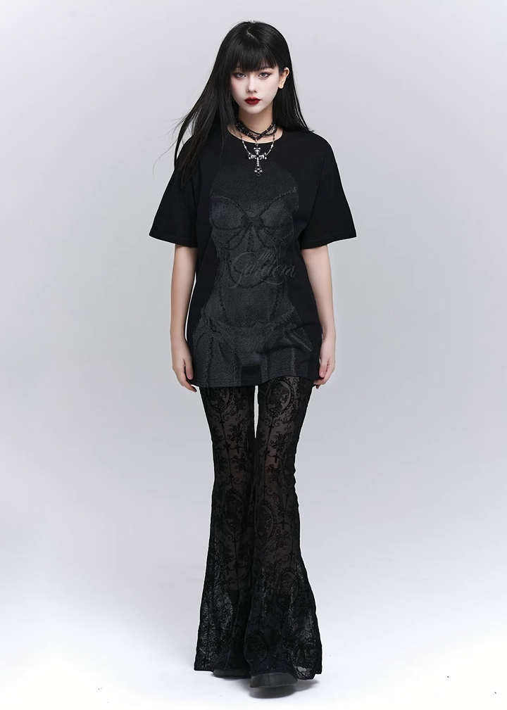 Gardenia Skull Tee / LG1290