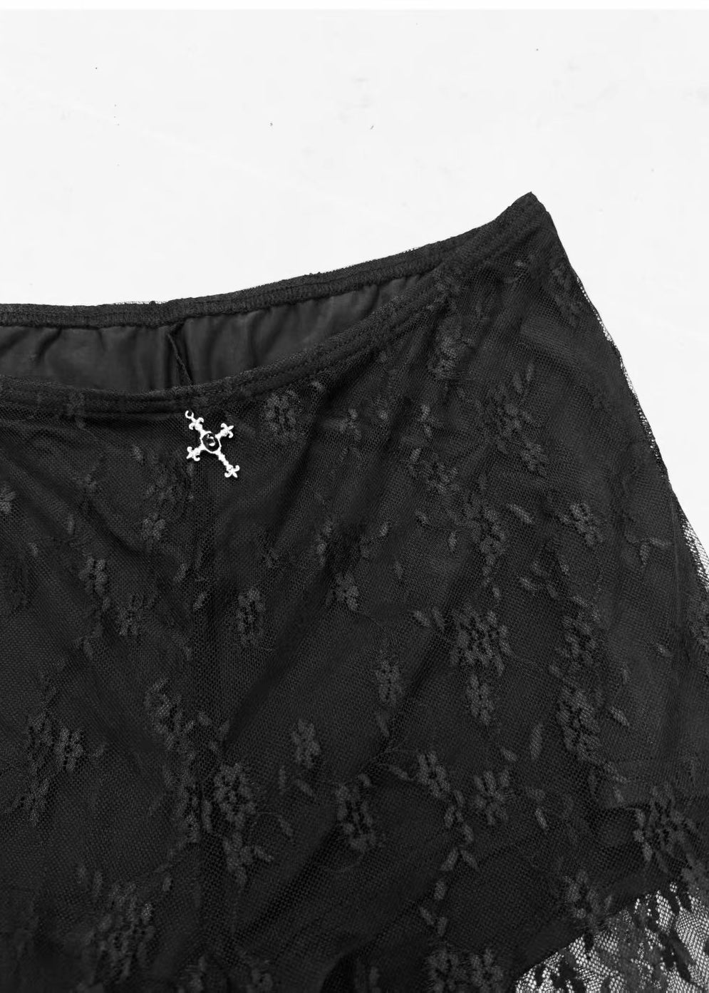 DARK Lace Layered Flare Pants / LG1679