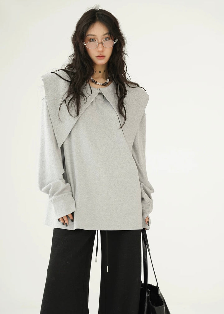 Pullover Lazy Style Long Sleeve T-Shirt / AS1168