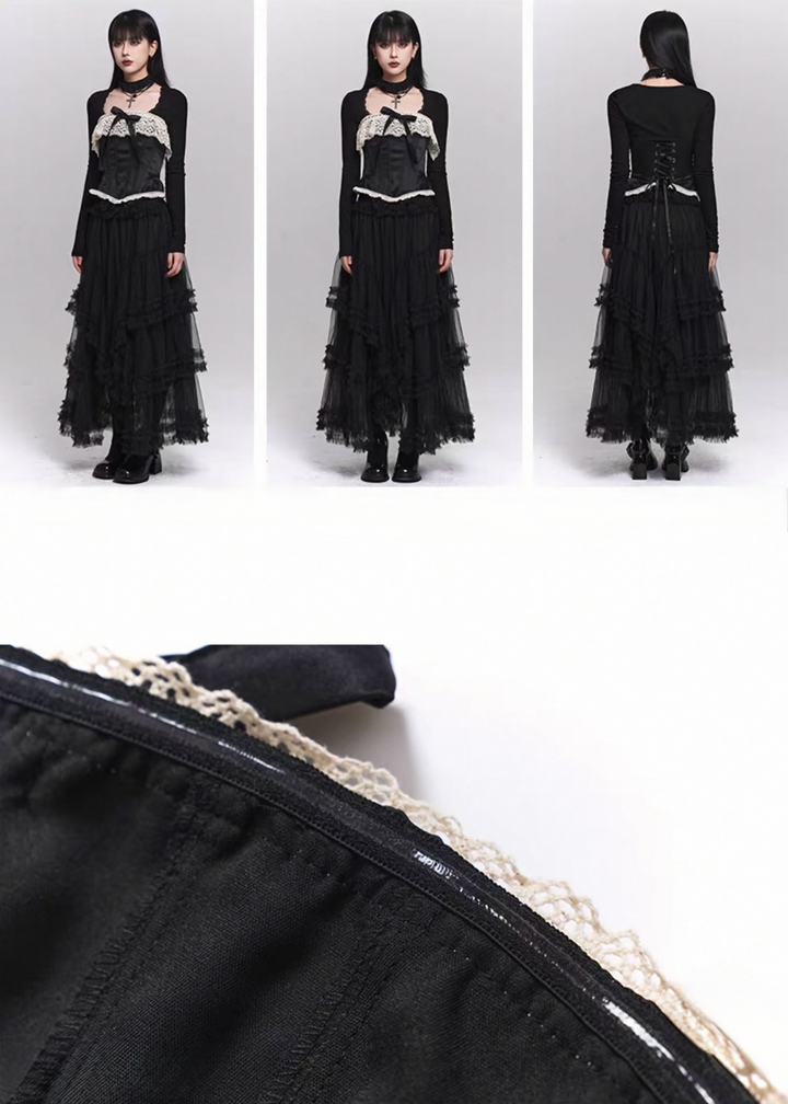 Gothic Lace Corset Bustier / LG1506