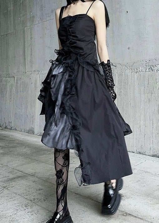 dark suspender dress / LG1201