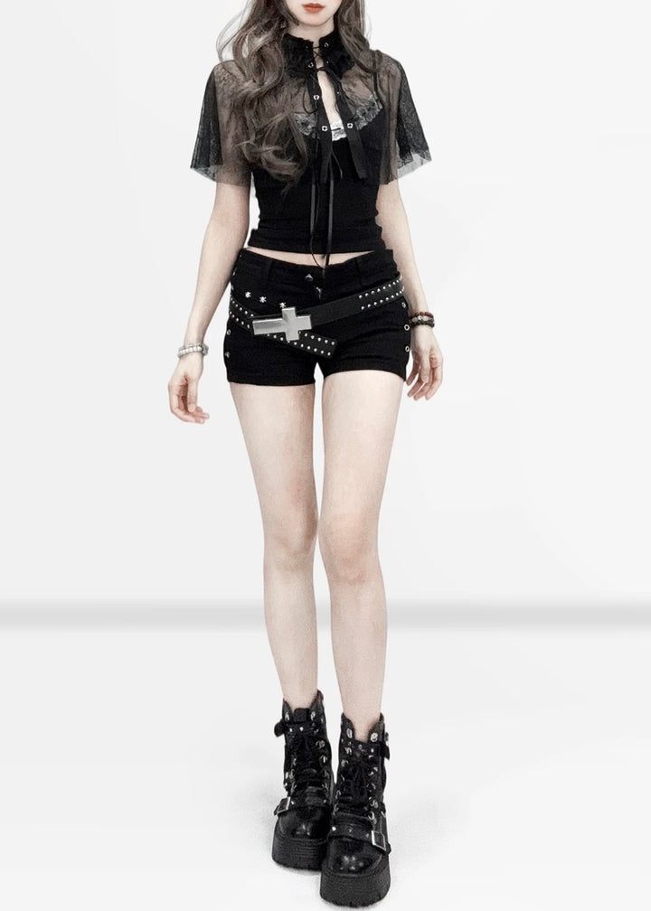 CROSS STUDS BELT / V1173