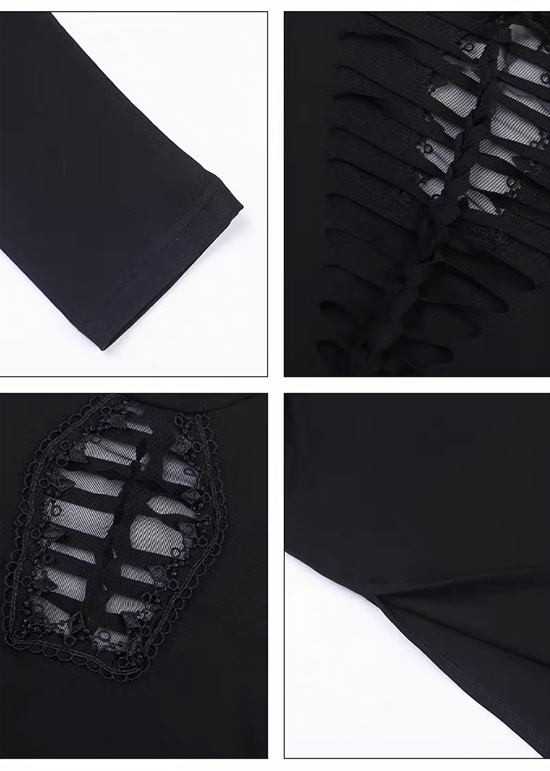 GOTHIC CUTOUT LACE-UP LONG ONEPIECE / LG1698