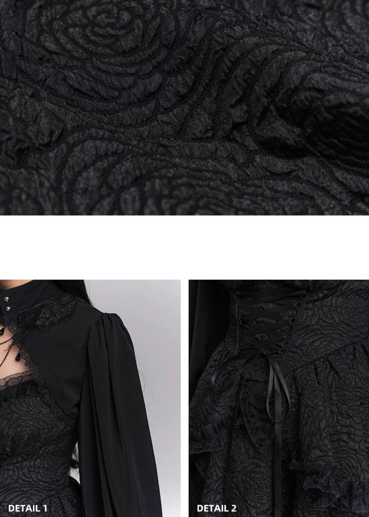 dark gothic mini dress / LG1222_e4r 