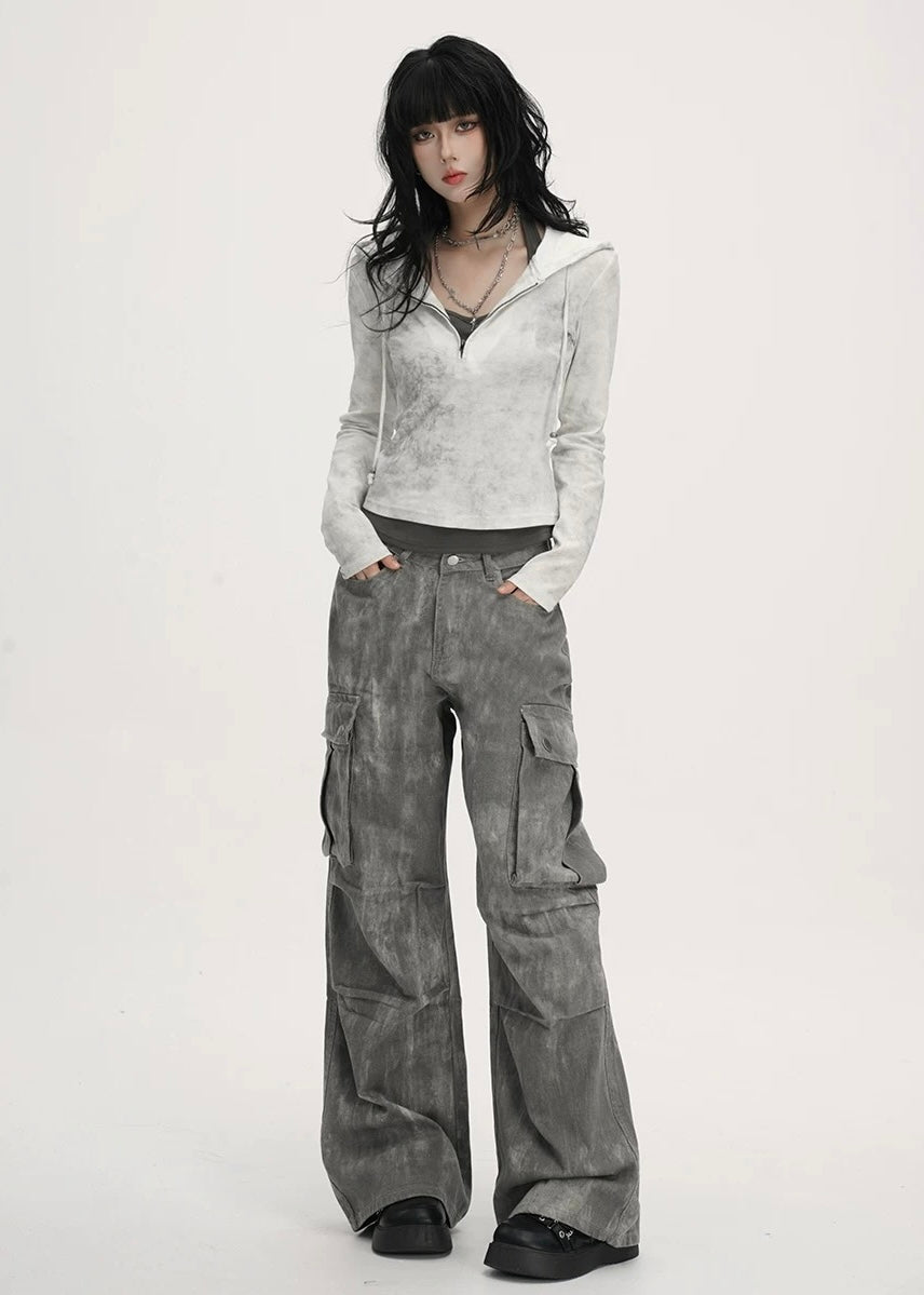 VINTAGE WASHED CARGO PANTS / LG1383