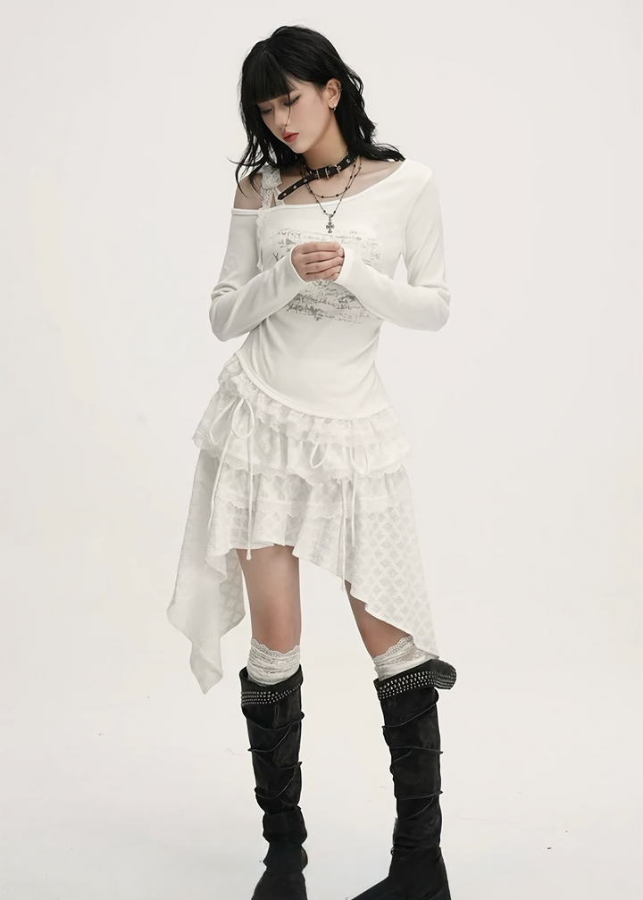 Romantic Lace Shoulder Top / LG1427