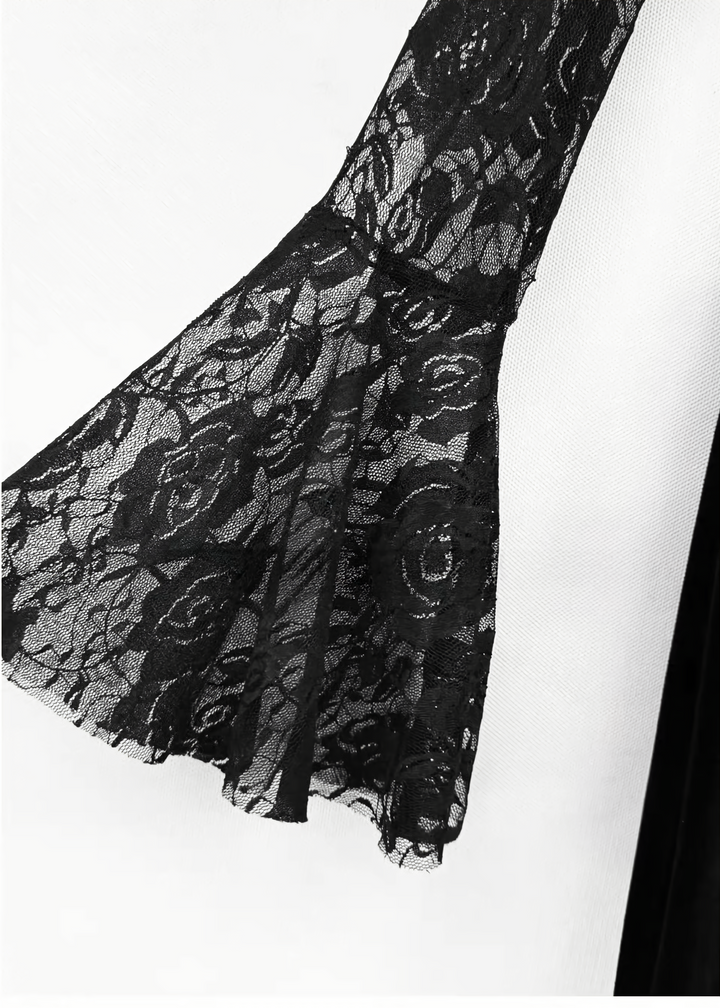 GOTHIC LACE VELVET MERMAID DRESS / LG1732