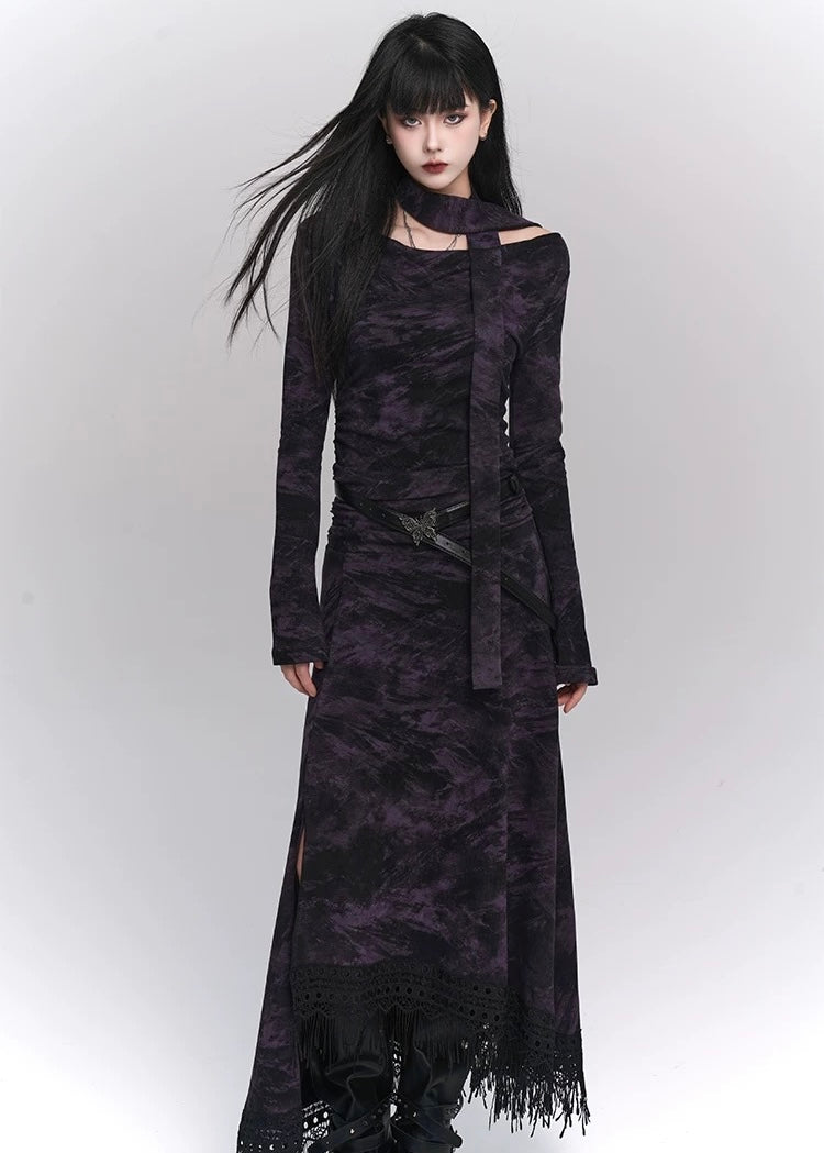 [Same-day delivery] gothic purple dress / LG1175