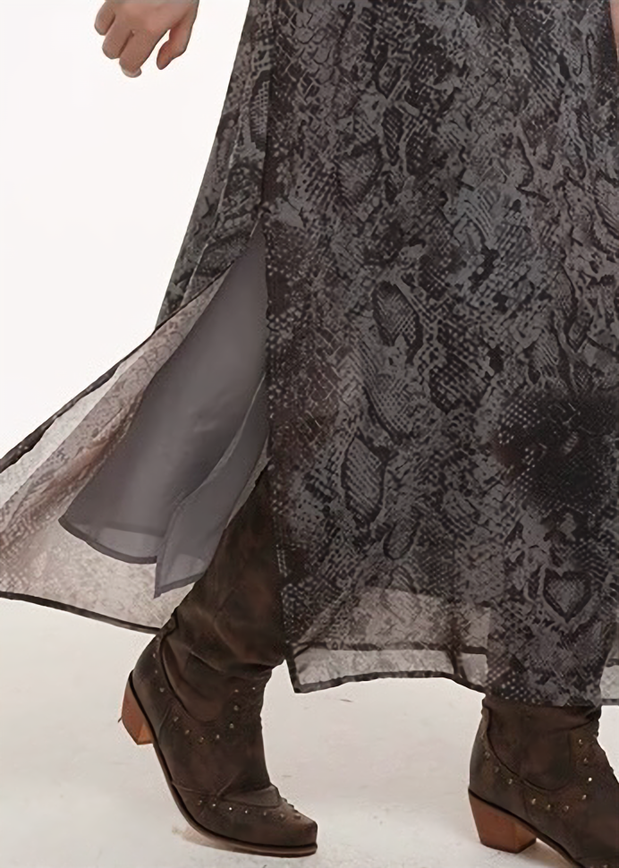 Snake print camisole dress / lg1253 