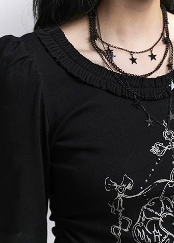 Mystic Symbol Long Sleeve Top / lg1362