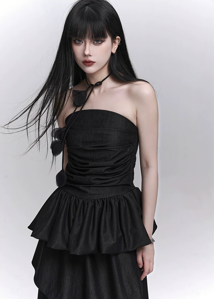 Asymmetrical peplum setup/lg1274_e4r