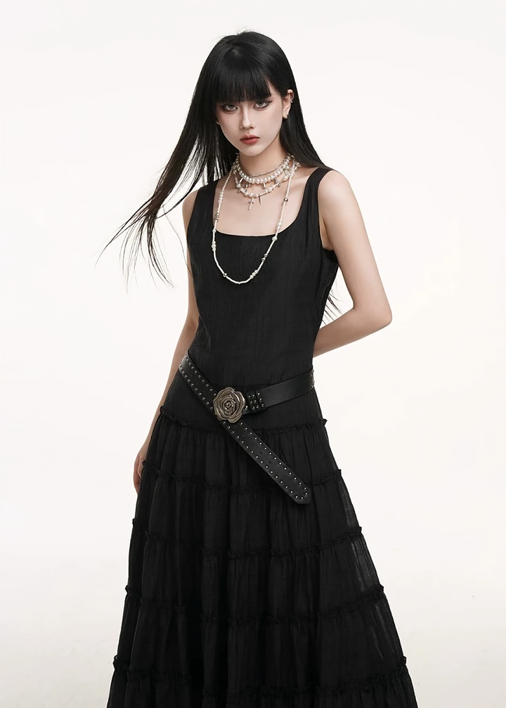 Nocturne Ruffle Dress / LG1269