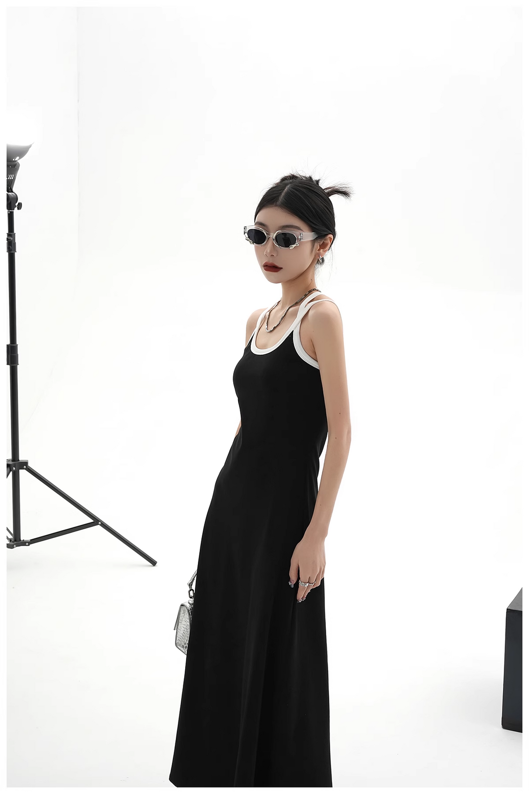 back cross one piece dress/sr1107