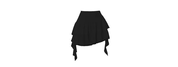 ribbon ruffle skirt/vo1108