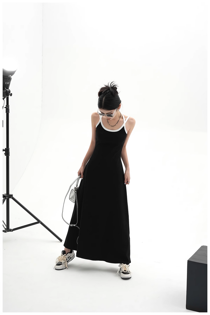 back cross one piece dress/sr1107