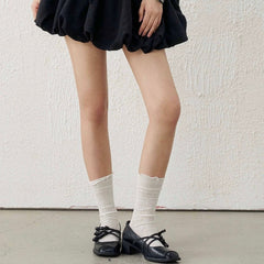 RIBBON STRAP MARY JANE HEELS / V1172