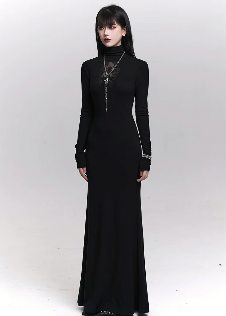 NOCTURNE CROSS LONG DRESS / LG1462_e4r