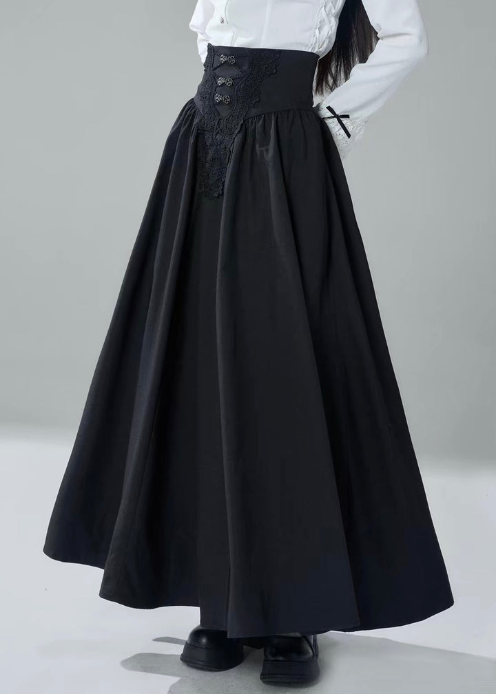 GOTHIC FRILL SHIRT &amp; CORSET WAIST LONG SKIRT / LG1718