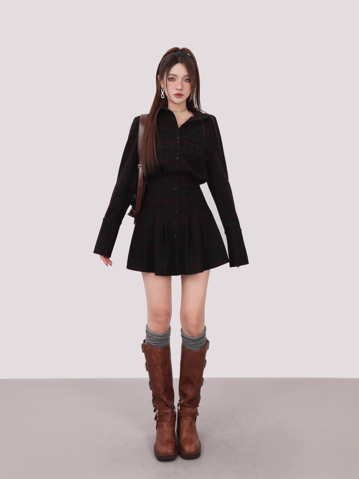 mini a-line shirt dress/mu1106