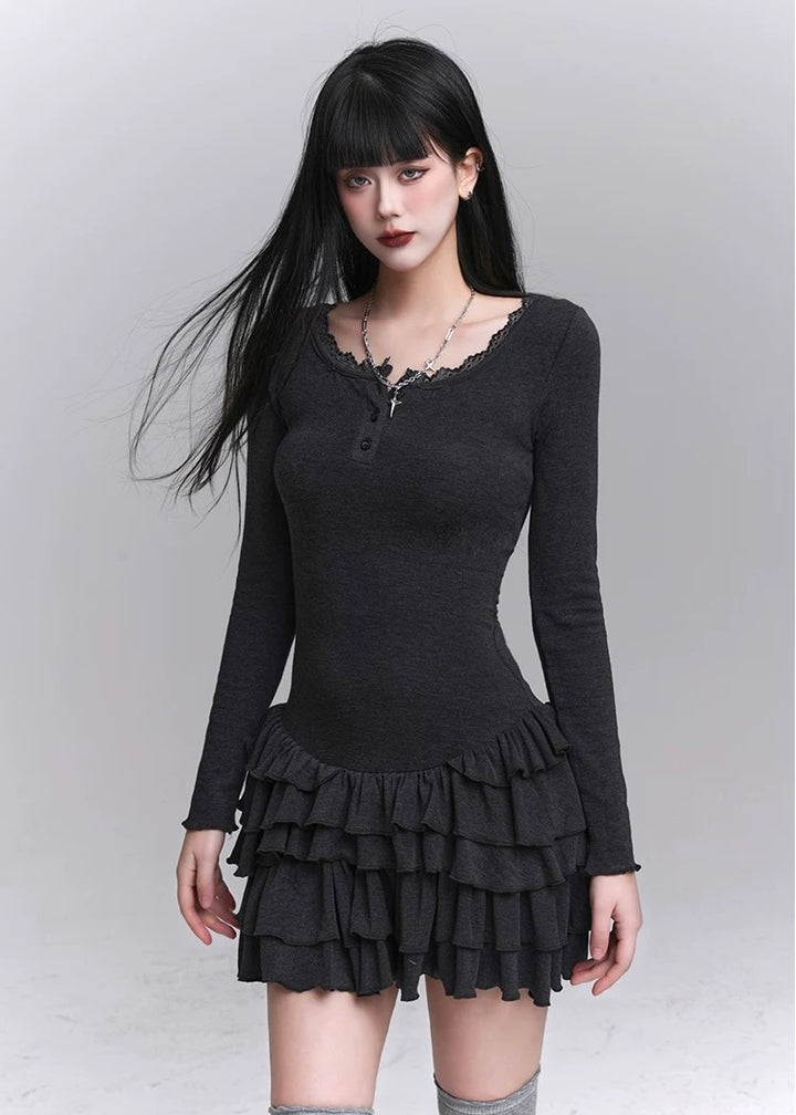 Slim Fit Dress &amp;amp; Fishbone Corset / LG1227 