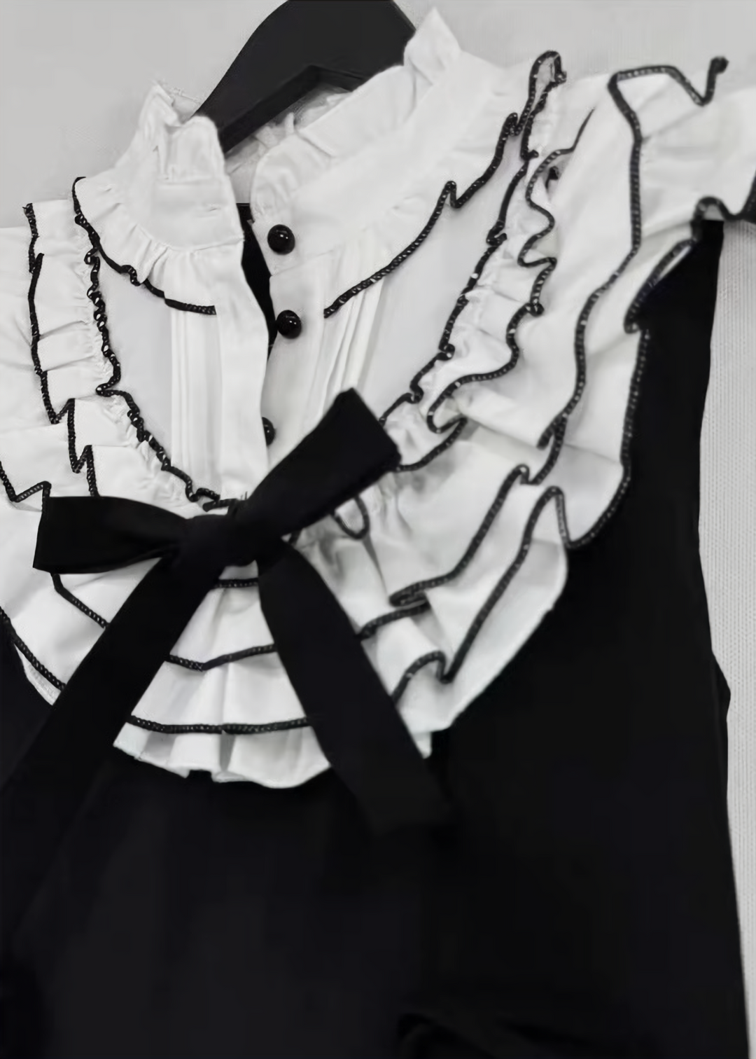 MONOTONE LAYERED FRILL DRESS /LG1621