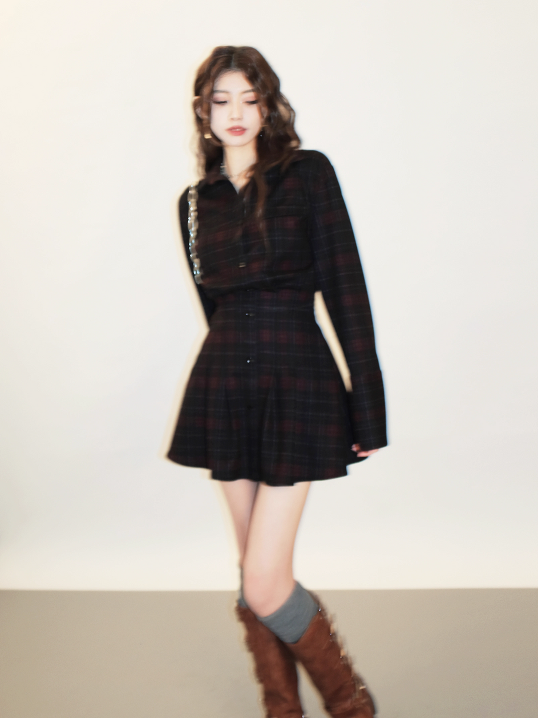 mini a-line shirt dress/mu1106