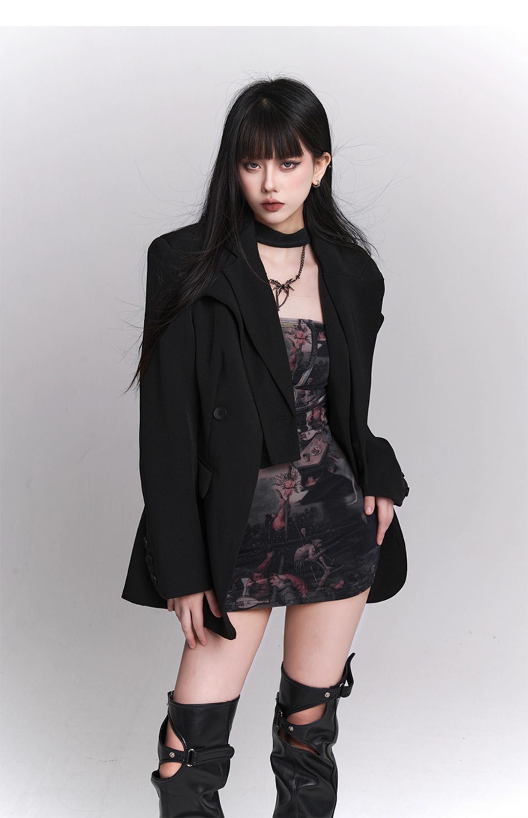 black suit jacket / LG1102