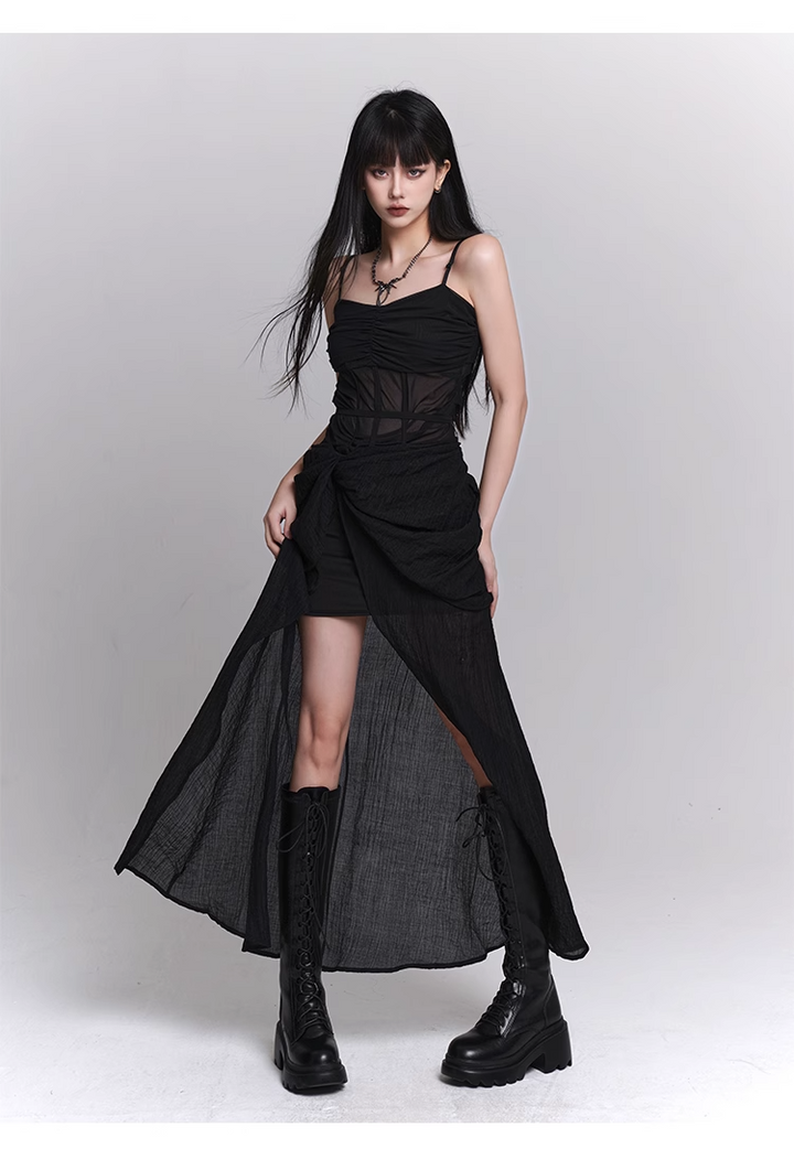 【即日配送】black gothic one piece dress / LG1101