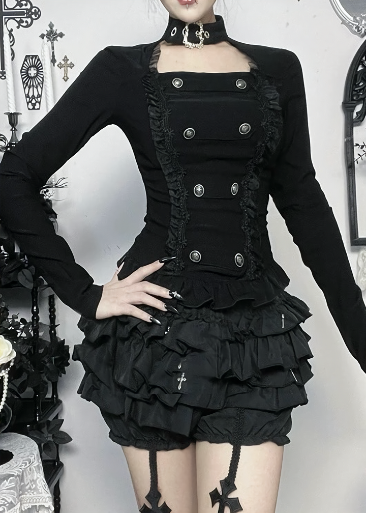 GOTHIC CHOKER CORSET TOP / LG1560