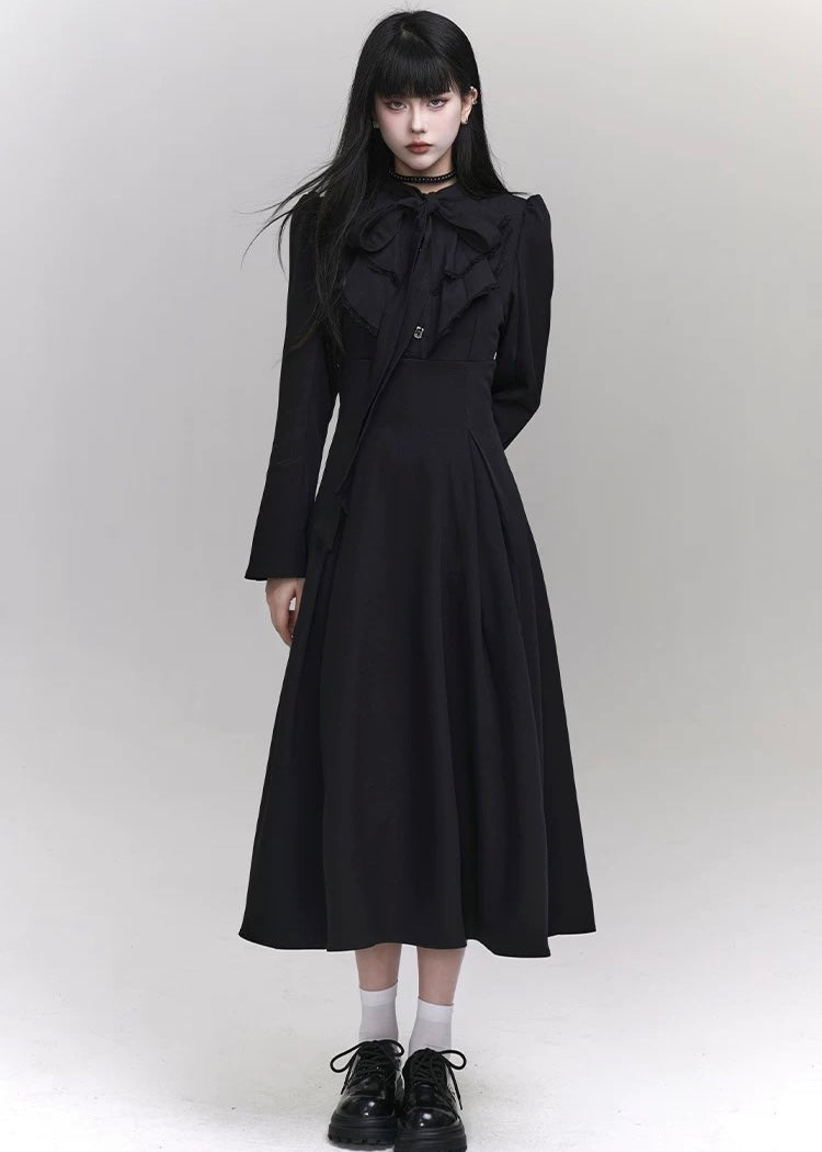 【即日配送】dark girly long dress / LG1176