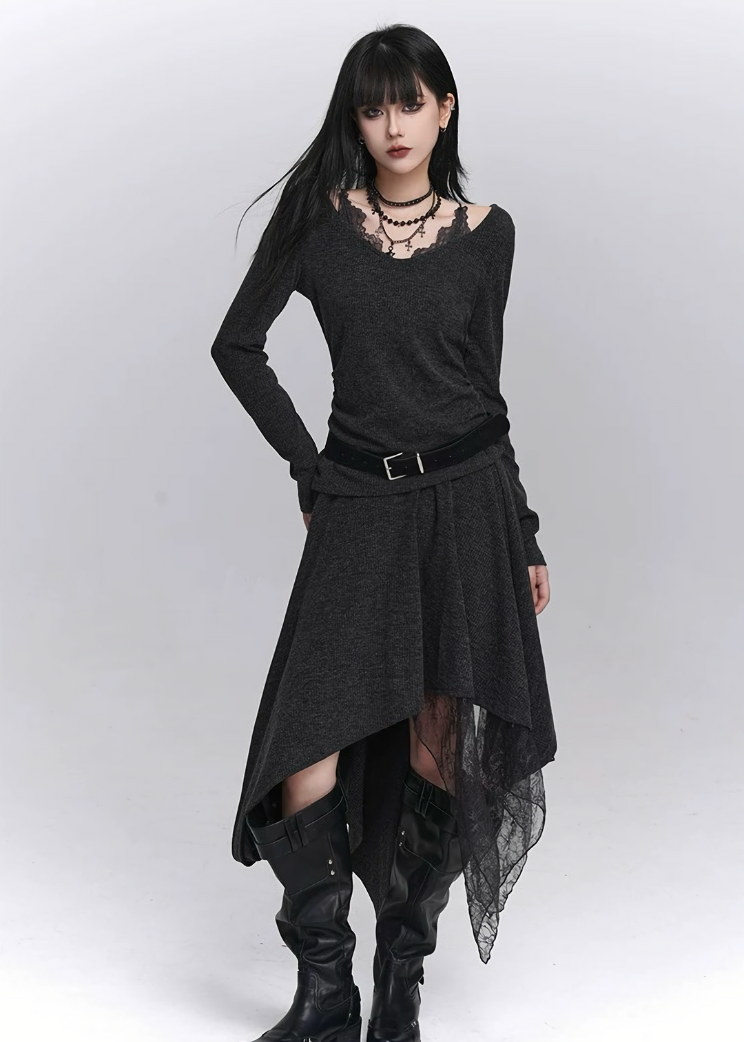 SHADOW LACE TWO-PIECE SET / LG1439